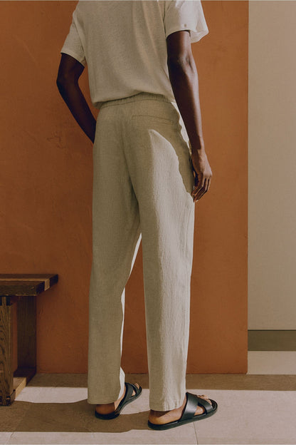 Pantaloni Uomo casual, vita elasticizzata con coulisse — vista 5