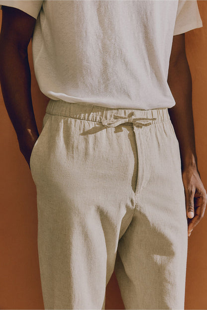 Pantaloni Uomo casual, vita elasticizzata con coulisse — vista 6