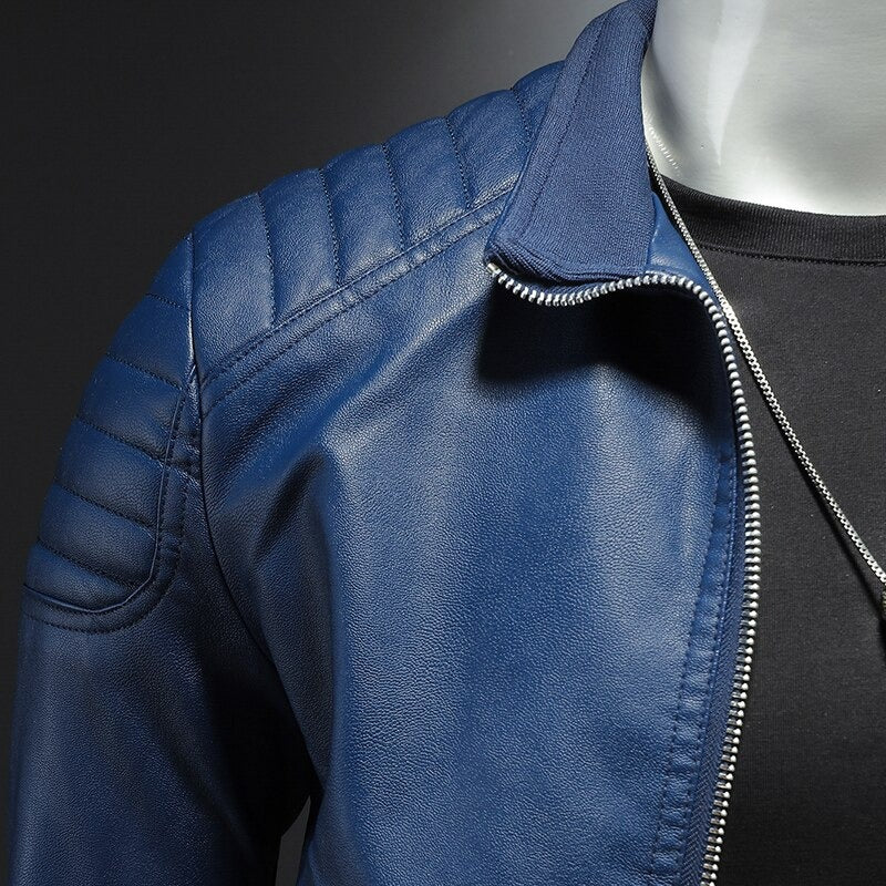Lance Giacca Uomo in Cuir – Elegante, Confortevole con Linea Régulière & Fermeture Éclair