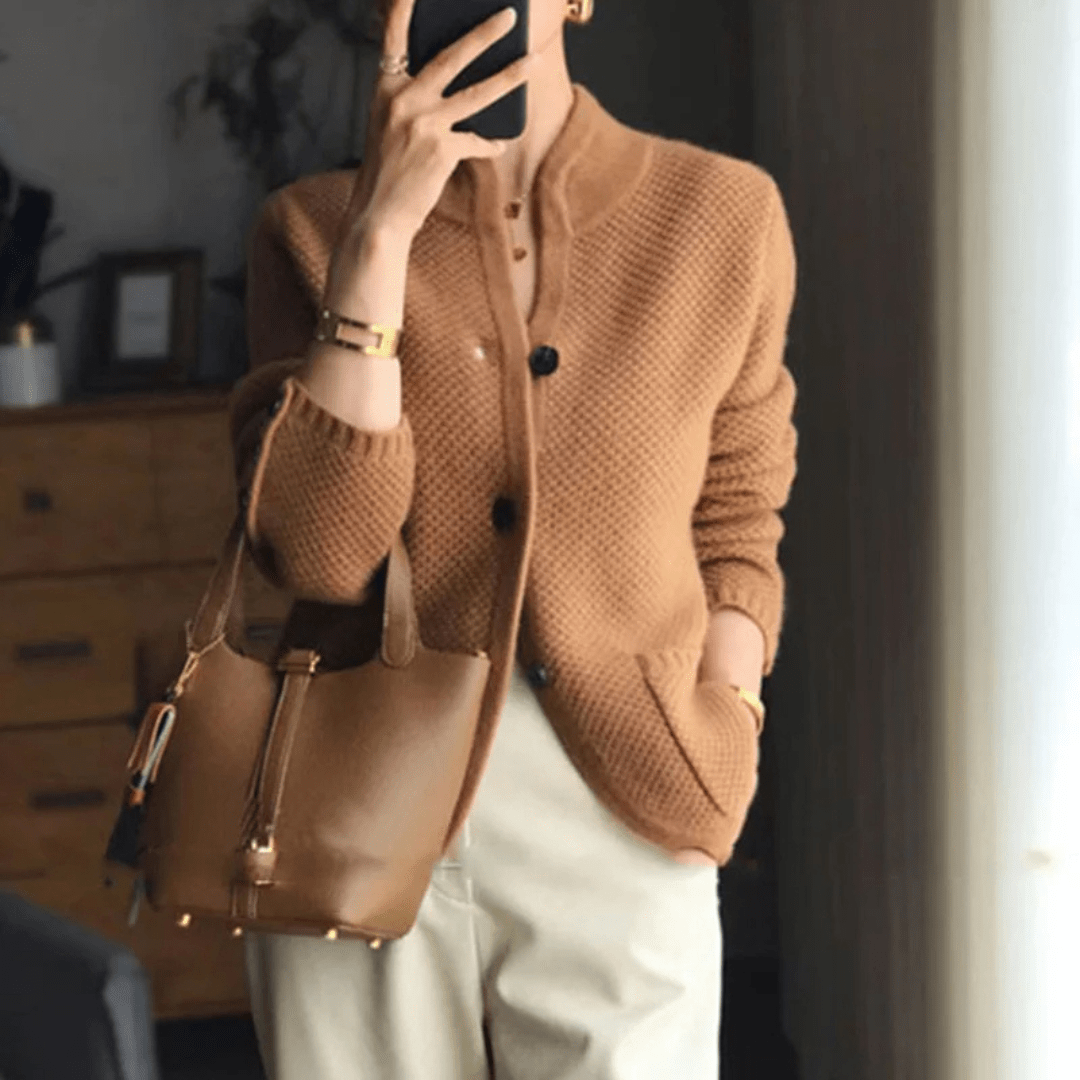 Xyla Cardigan Donna – Cardigan Douillet e Sophistiqué al Style Elegante e Confortevole