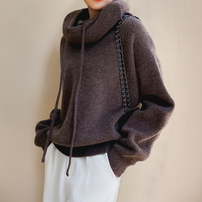 Isabelle Maglione Donna in Mérinos a Dolcevita – Maglione Elegante, Leggero & Caldo al Style Intemporel