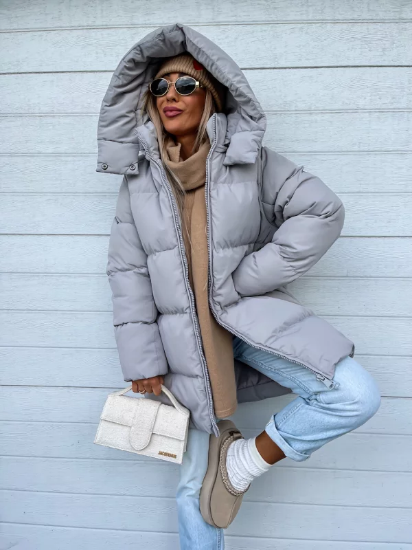 Sheila Cappotto Donna d’Inverno – Caldo, Épais con Capuche Intégrée & Fermeture Éclair