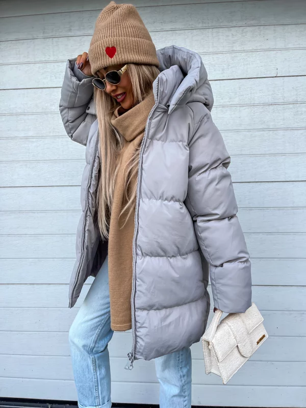 Sheila Cappotto Donna d’Inverno – Caldo, Épais con Capuche Intégrée & Fermeture Éclair