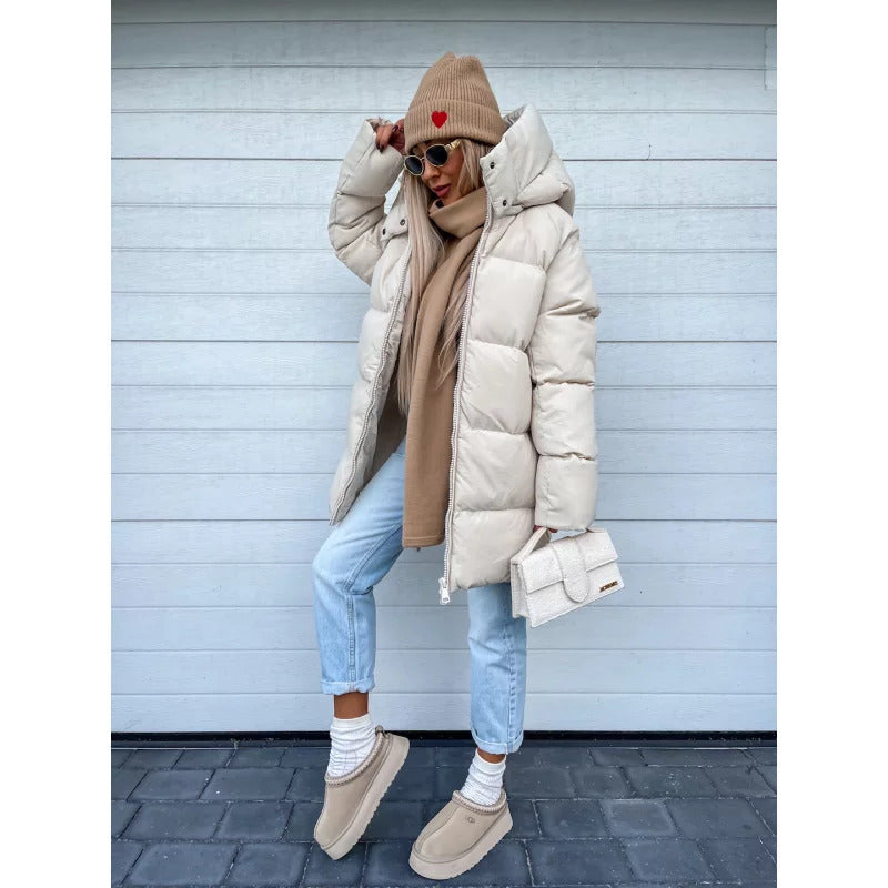 Sheila Cappotto Donna d’Inverno – Caldo, Épais con Capuche Intégrée & Fermeture Éclair