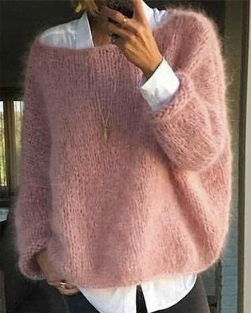 Renate Maglione Donna – Maglione-over in Maglia Elegante & Confortevole al Style Intemporel