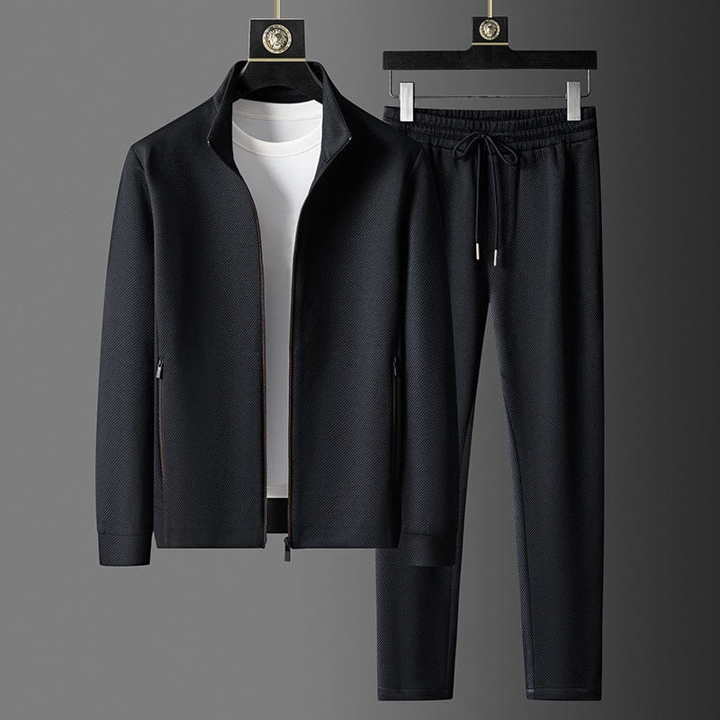 Reynold Survêtement Uomo Elegante – Ensemble Zippé Premium con Pantalone Ajusté & Tissu Respirant