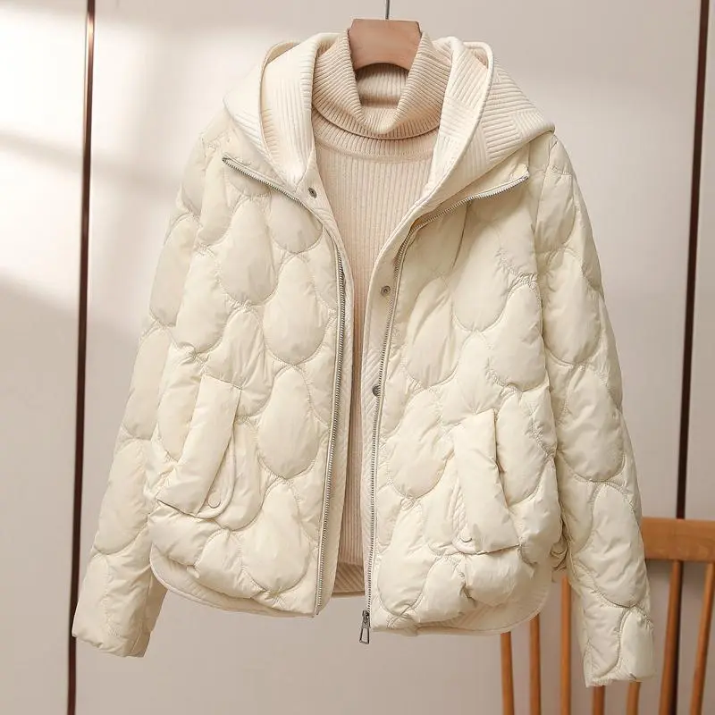 Oline Doudoune Courte Donna – Giacca Matelassée Elegante con Capuche & Fermeture Zippée