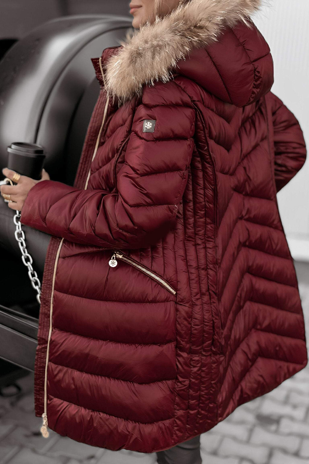 Marley Cappotto d’Inverno Donna – Giacca Chaude in Cotone Morbido con Design Elegante a Capuche
