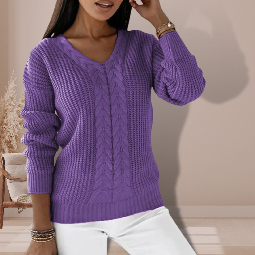 Oriana Maglione in Maglia per Donna – Top in Maglia Morbido e Caldo con Linea Elegante per un Comfort Quotidien