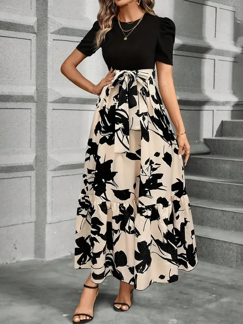 Abito Lungo Donna indossato, vista completa