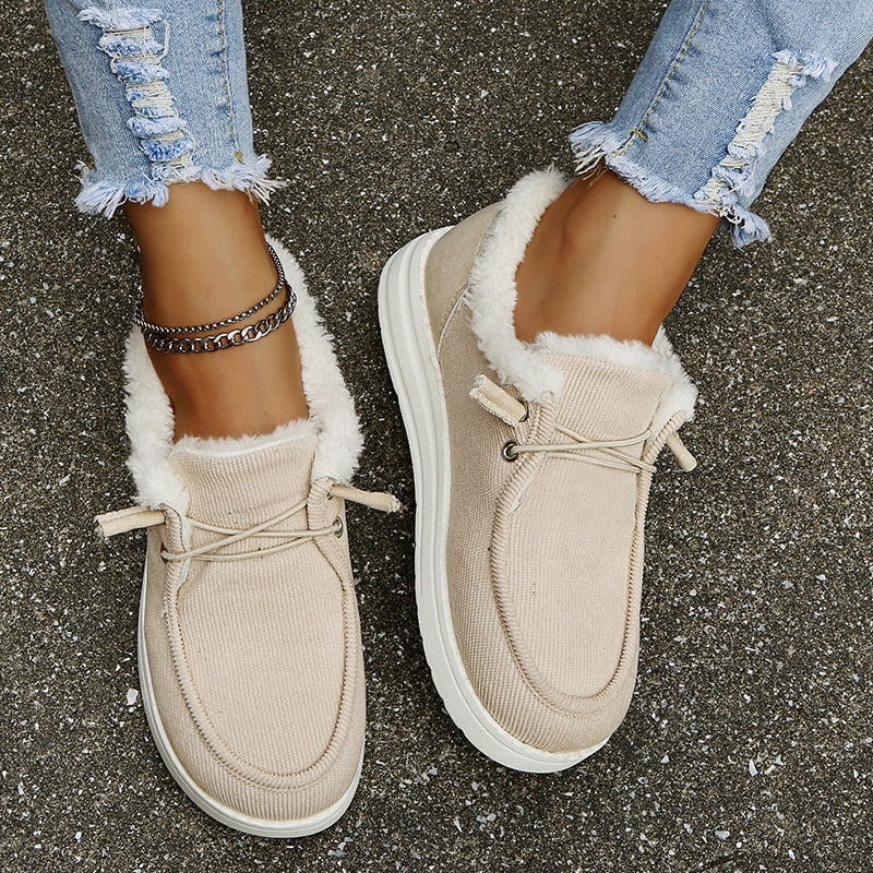 Maren Stivali Slip-On Donna – Doublure Peluche, Antidérapantes & Leggeri d’Inverno