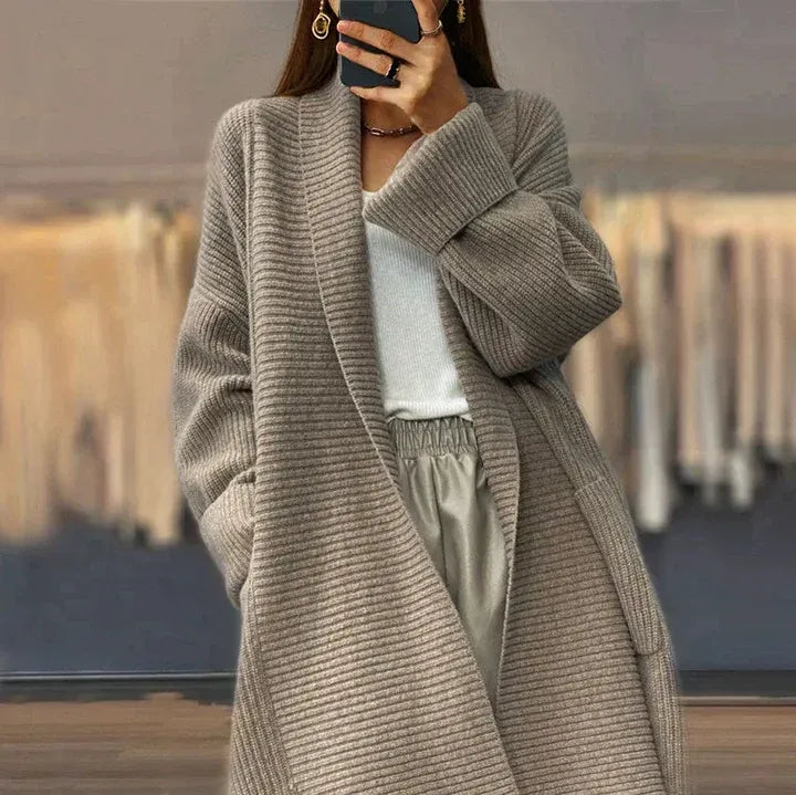 Harlene Cardigan Oversize Donna – Ouverture Frontale Moderne & Vestibilità Ampia Confortevole