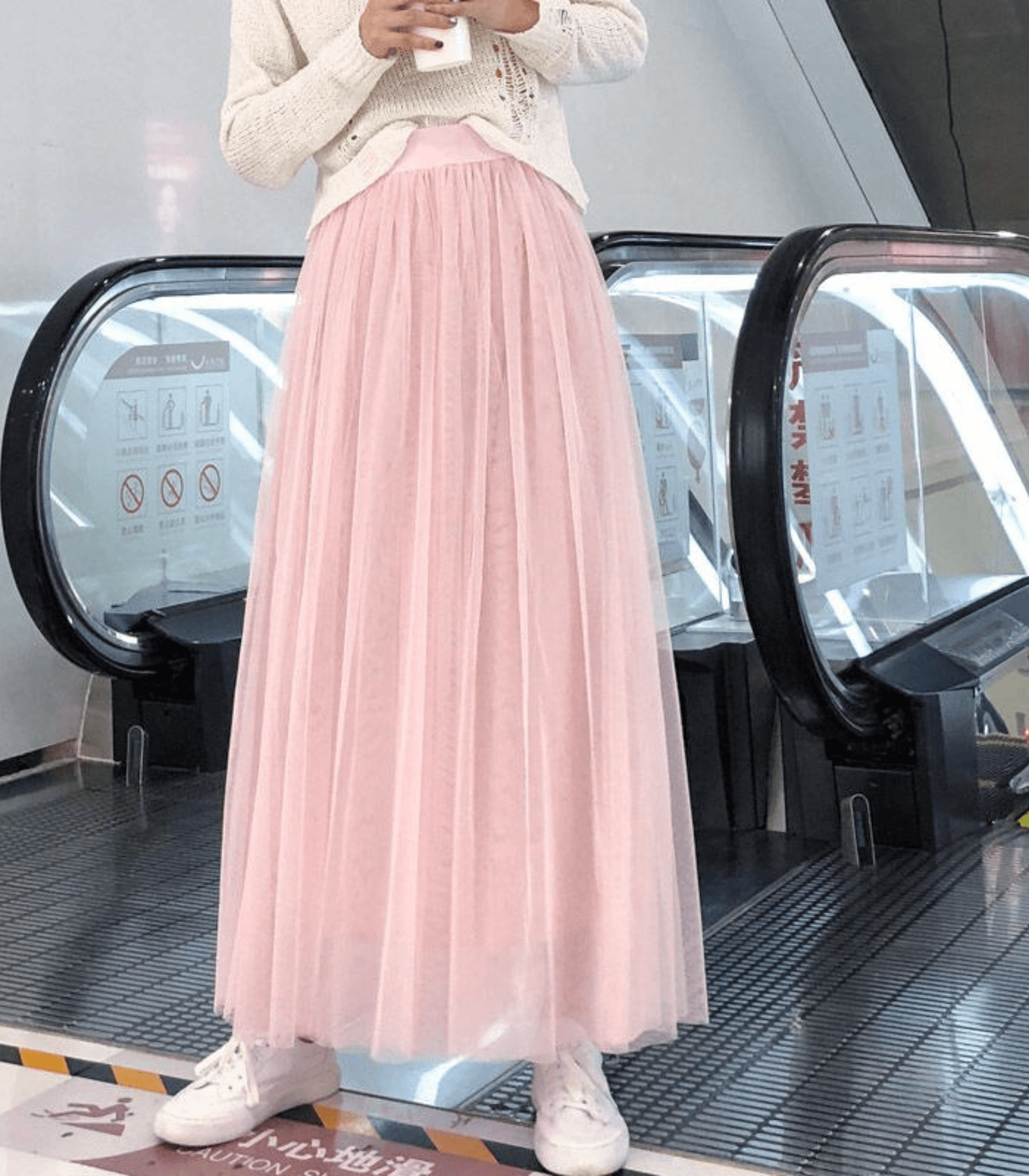 Shandria Gonna in Tulle Donna – Gonna Midi Leggera in Tulle e Polyester, Linea Elegante e Fluida