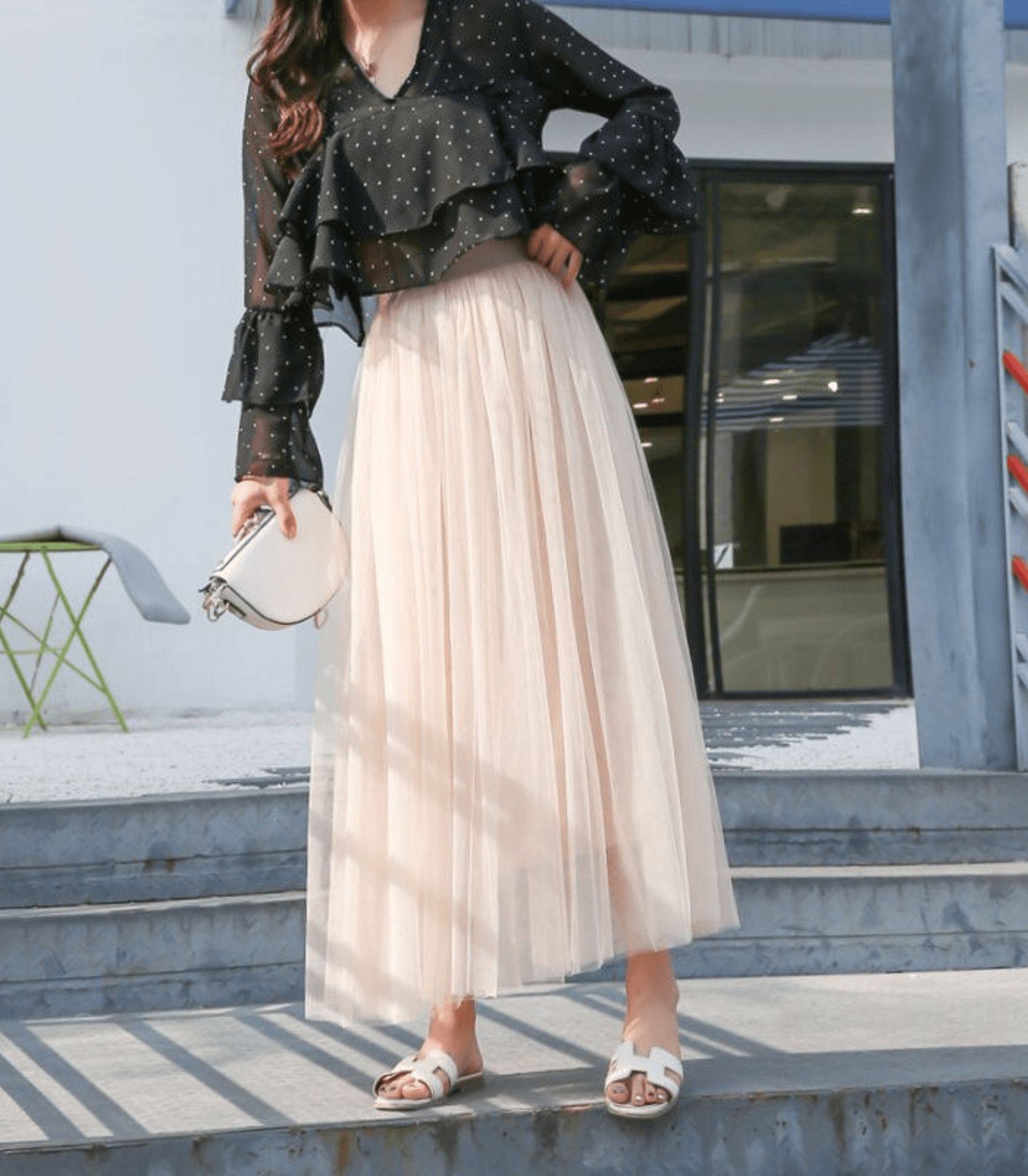 Shandria Gonna in Tulle Donna – Gonna Midi Leggera in Tulle e Polyester, Linea Elegante e Fluida