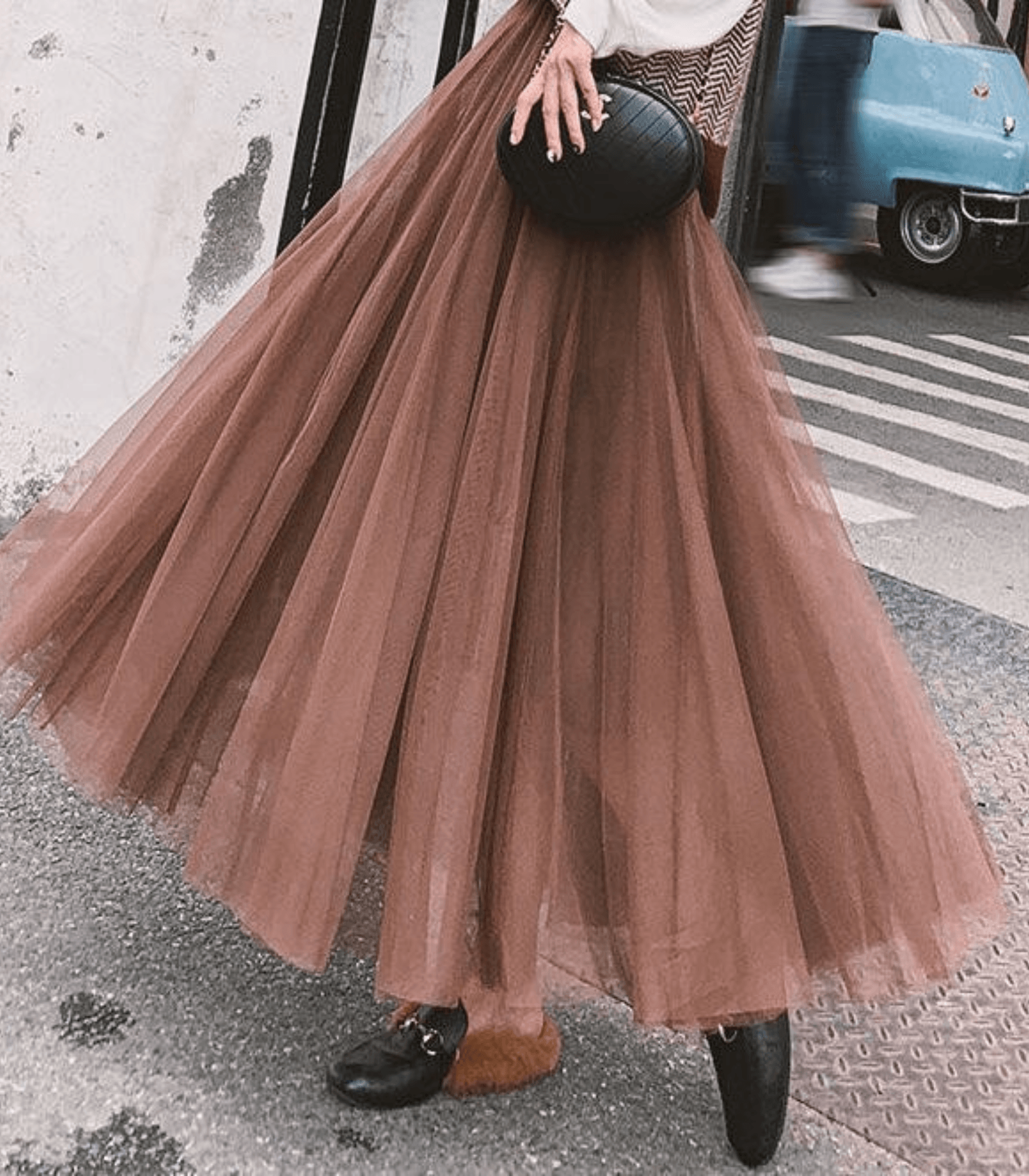 Shandria Gonna in Tulle Donna – Gonna Midi Leggera in Tulle e Polyester, Linea Elegante e Fluida