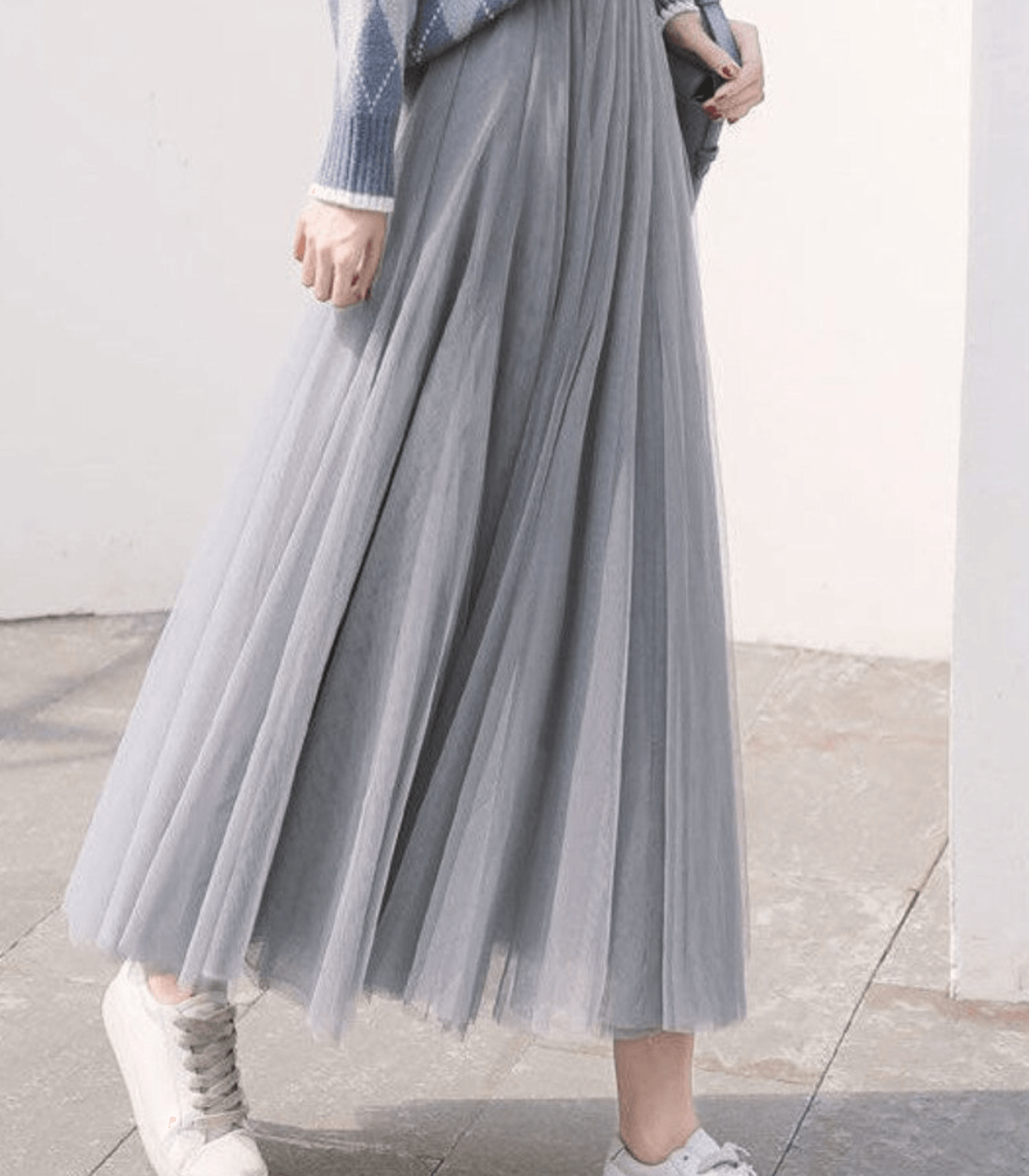 Shandria Gonna in Tulle Donna – Gonna Midi Leggera in Tulle e Polyester, Linea Elegante e Fluida