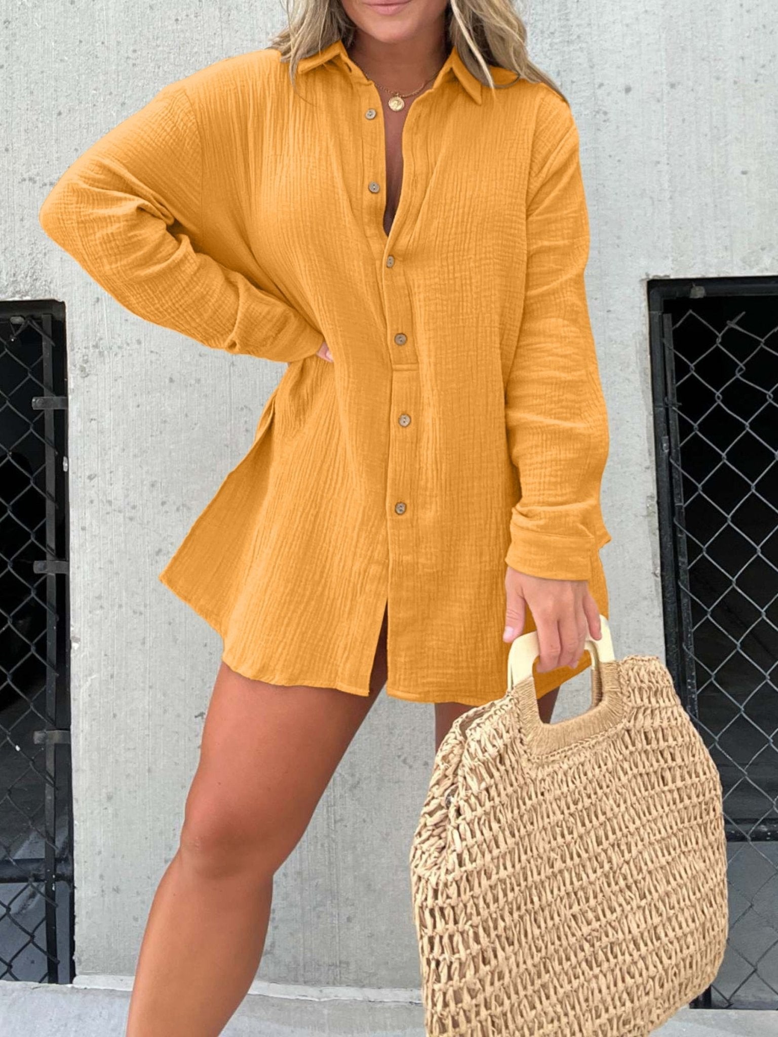 Mia Ensemble Donna Estate – Set Blusa Nouée & Short Vita Alta, Look Moderne & Leggero