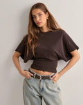Isabelle T-Shirt Donna – T-Shirt Elegante con Manches Évasées e Linea Cintrée Flatteuse
