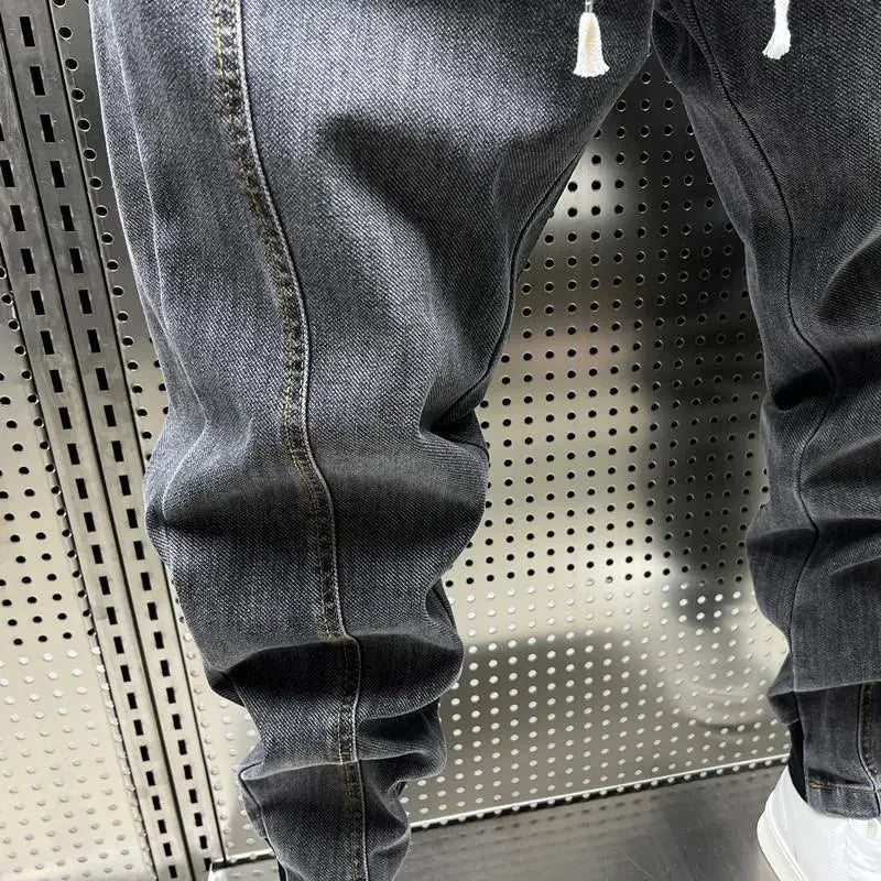 Jiro Pantalone Jogger Stretch per Uomo – Linea casual moderne effet denim con Vita Elastica