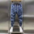 Jiro Pantalone Jogger Stretch per Uomo – Linea casual moderne effet denim con Vita Elastica
