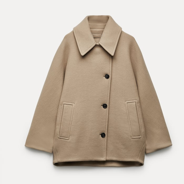 Lainey Cappotto Donna – Cappotto Oversize in Lana Elegante & Confortevole per Inverno