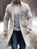 Robert Cappotto Uomo Inverno – Long Elegante con Tasche Pratiques, Boutons & Linea Ajustée