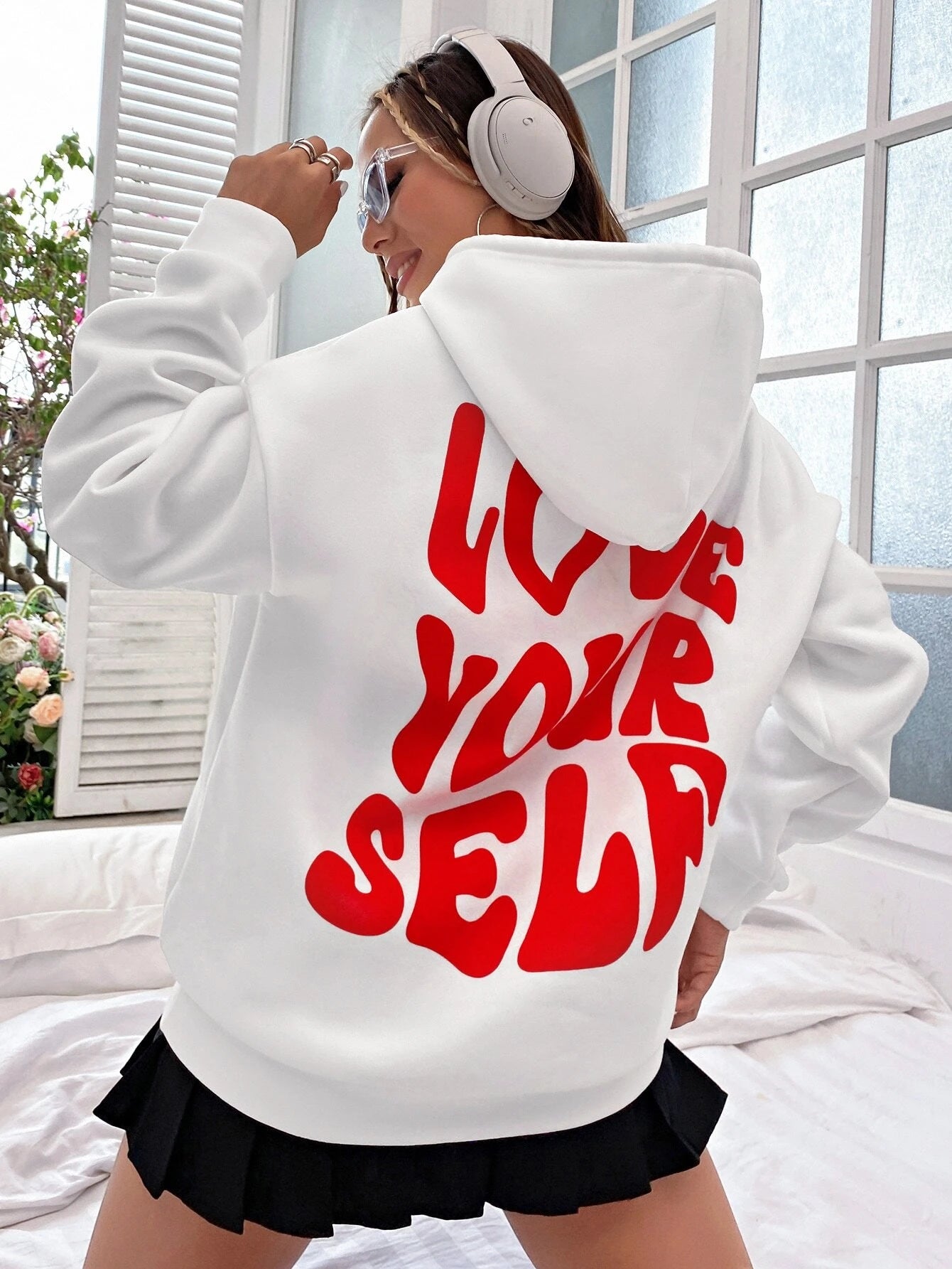 Joceline Felpa con Cappuccio Donna – Felpa con Cappuccio oversize Morbido con Linea moderne e Casual