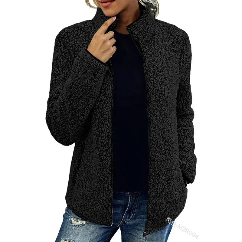 Neriah Giacca Donna – Polaire d’Inverno Chic & Chaude, Elegante e Confortevole
