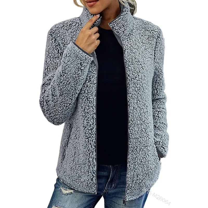 Neriah Giacca Donna – Polaire d’Inverno Chic & Chaude, Elegante e Confortevole
