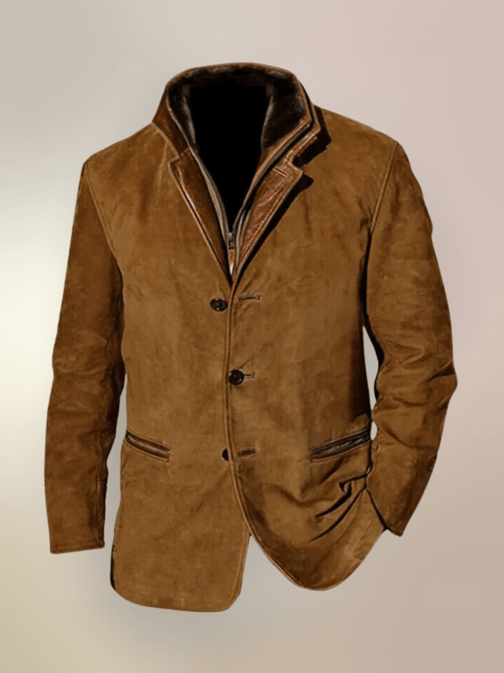 Vern Giacca Uomo – Giacca in Cuir Vintage Elegante & Durable al Style Intemporel
