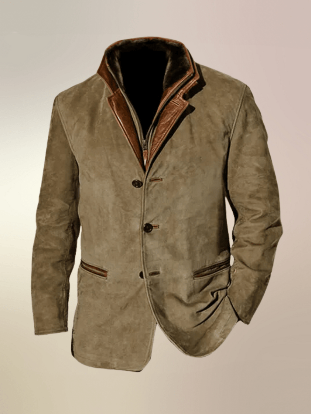 Vern Giacca Uomo – Giacca in Cuir Vintage Elegante & Durable al Style Intemporel
