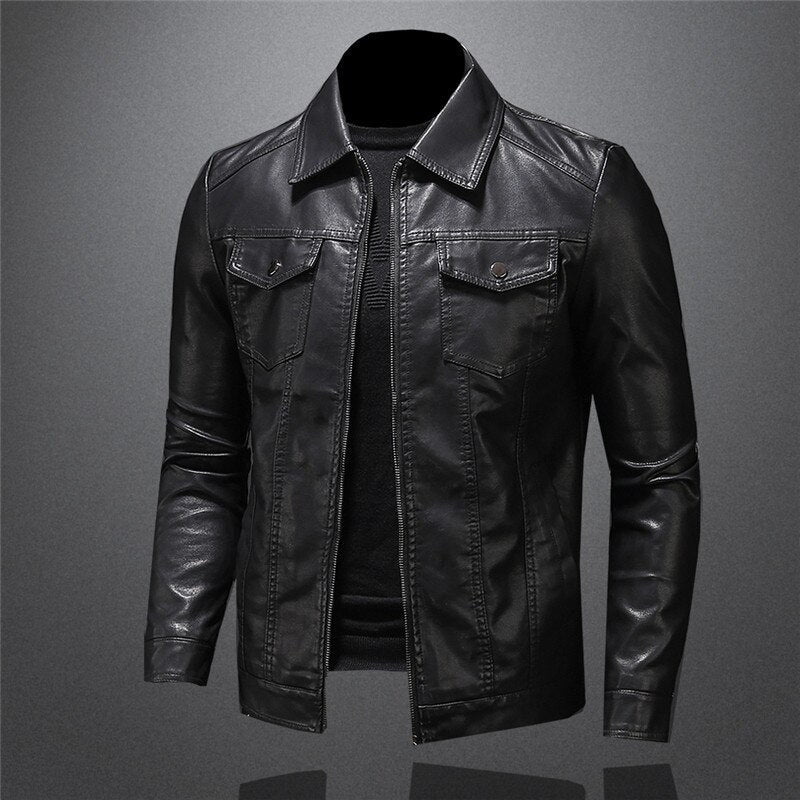 Robert Giacca Uomo in Cuir Premium – Style Intemporel, Résistant & Elegante